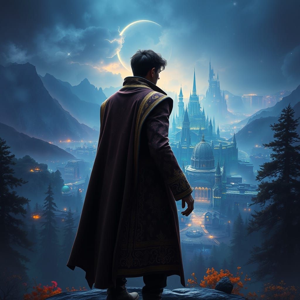 Heroic Darren in Ancient Fantasy Realm