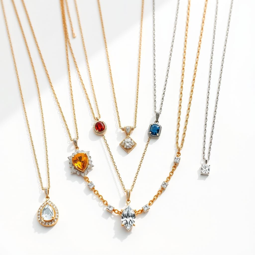 Luxury Necklaces: Minimalist Jewelry Banner