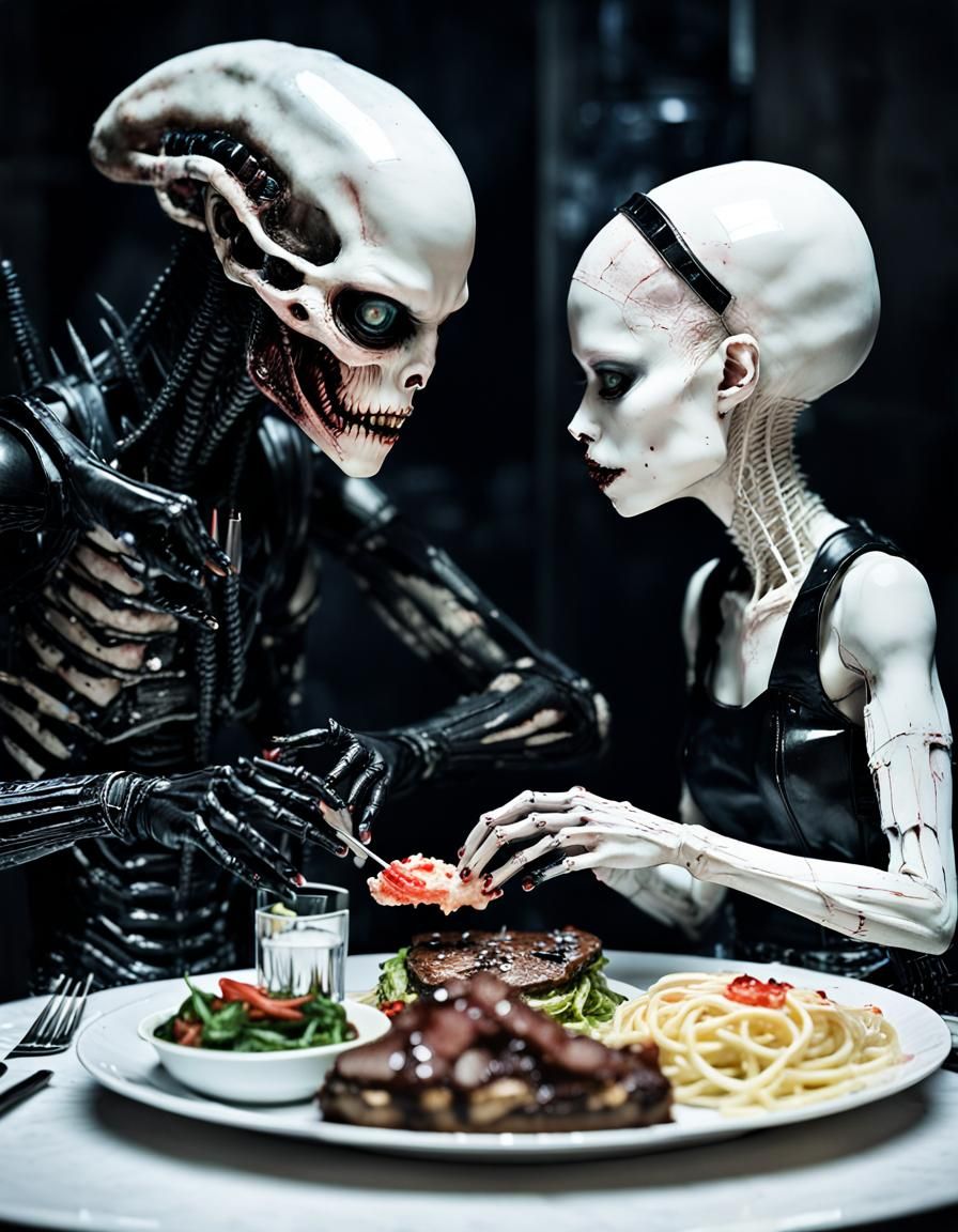 Surreal Couple on a Blind Date