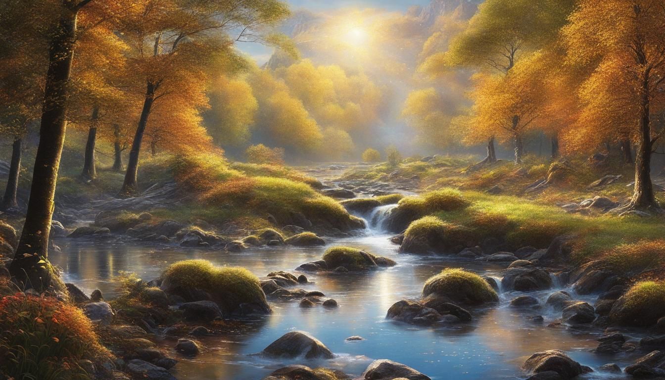 Sparkling Landscape Generated by AI