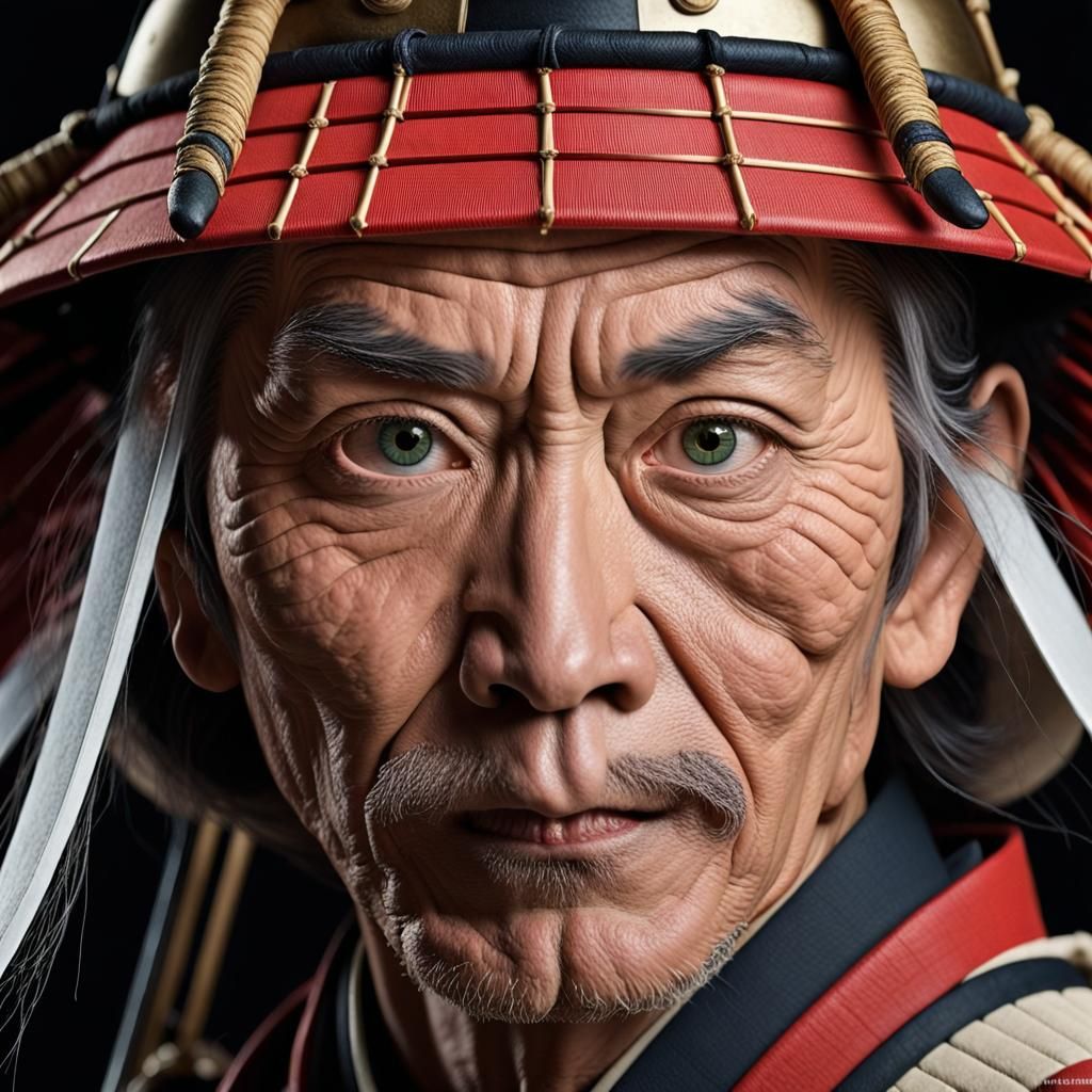 Legendary Samurai: Professional Close-Up Portrait