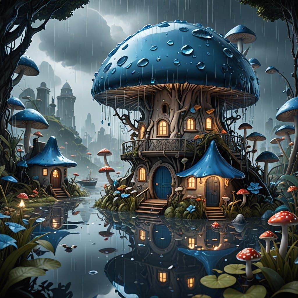 Miniature Kingdom in a Raindrop: Art Deco Fantasy
