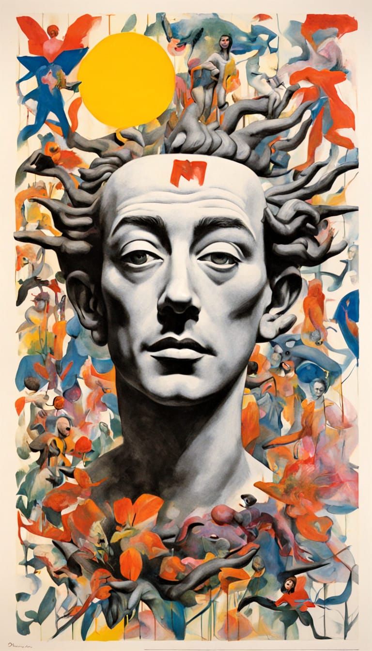 Whimsical Fae in Vibrant Garden Scene