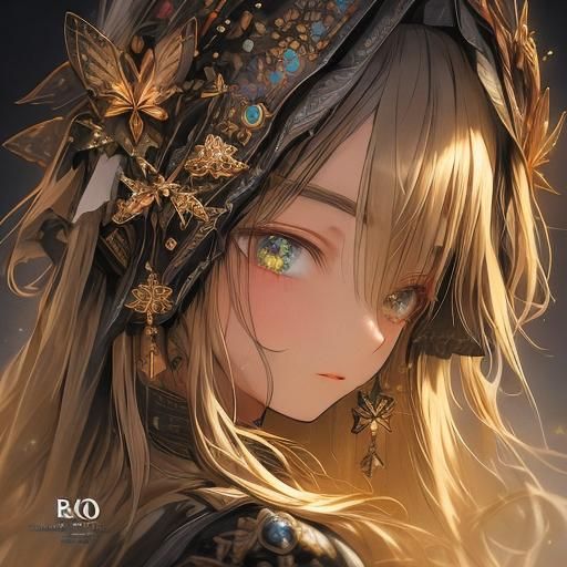 Cyberpunk Dragon with Anime Girl in Manga Style