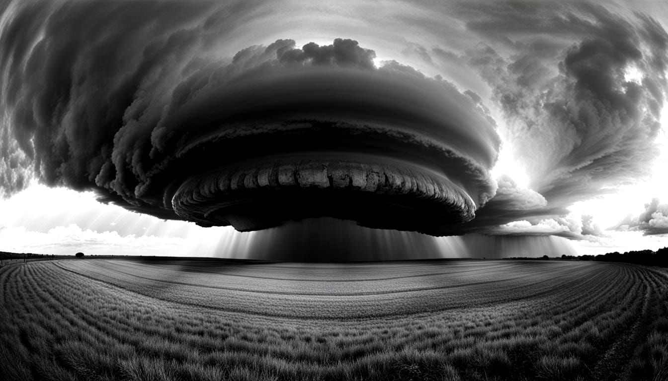 Lightning Storm Over the Earth