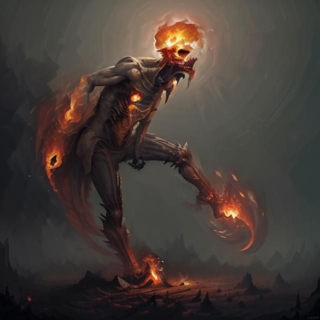 Emerging Inferno in a Futuristic Aesthetic