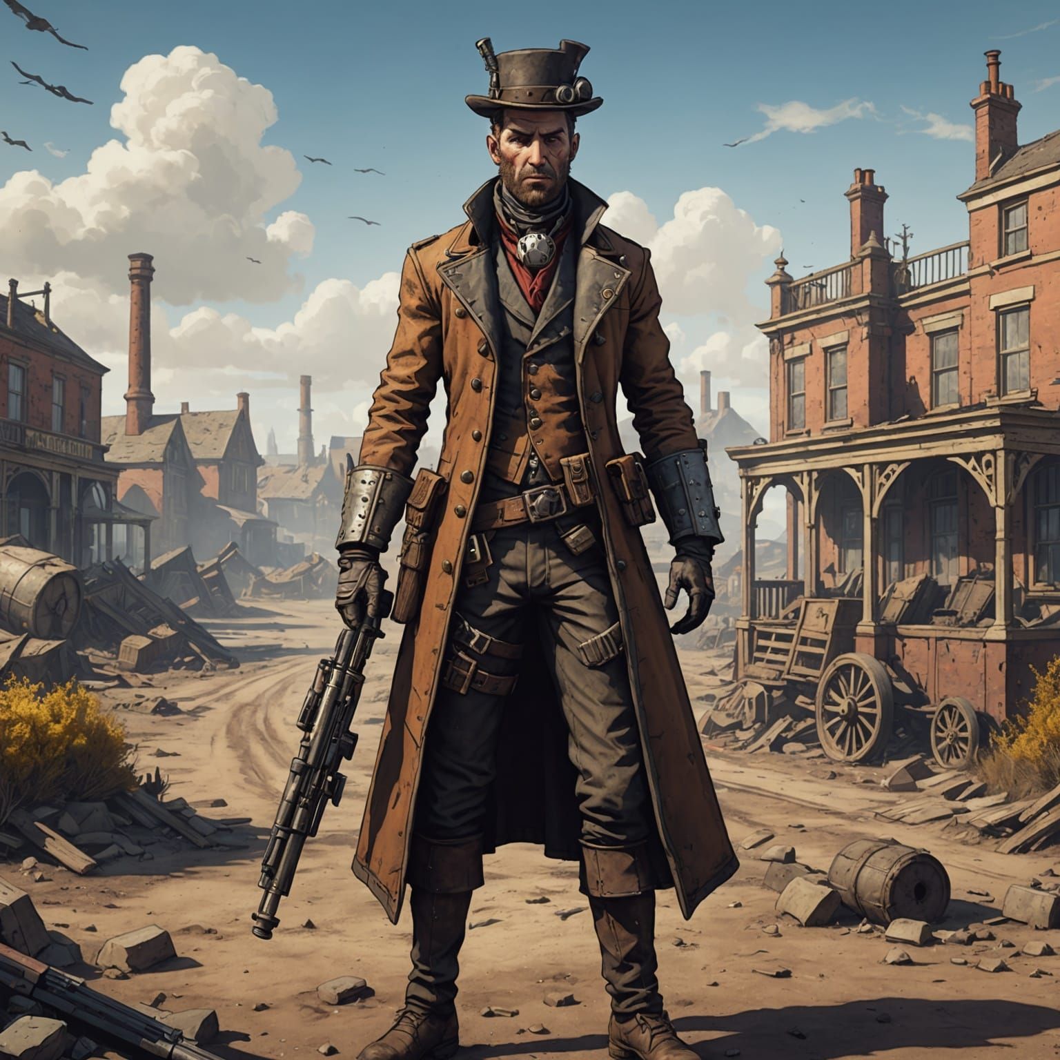 Wasteland Character in Victorian England, Borderlands Style