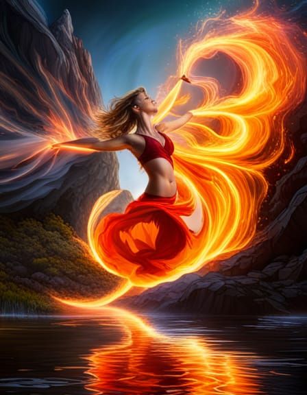 Elemental Harmony: Fire, Water, Earth, and Air