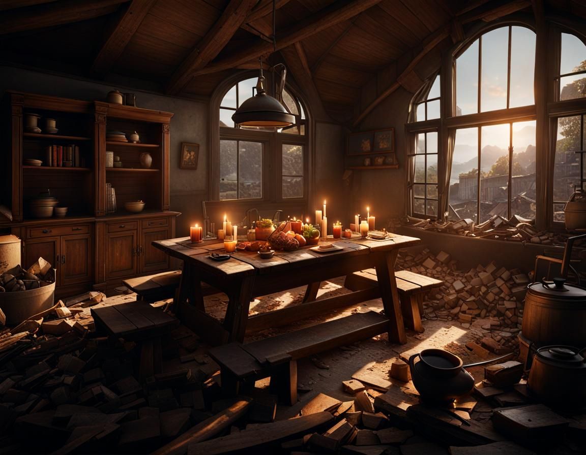 Thanksgiving Dinner Interrupted in War Zone