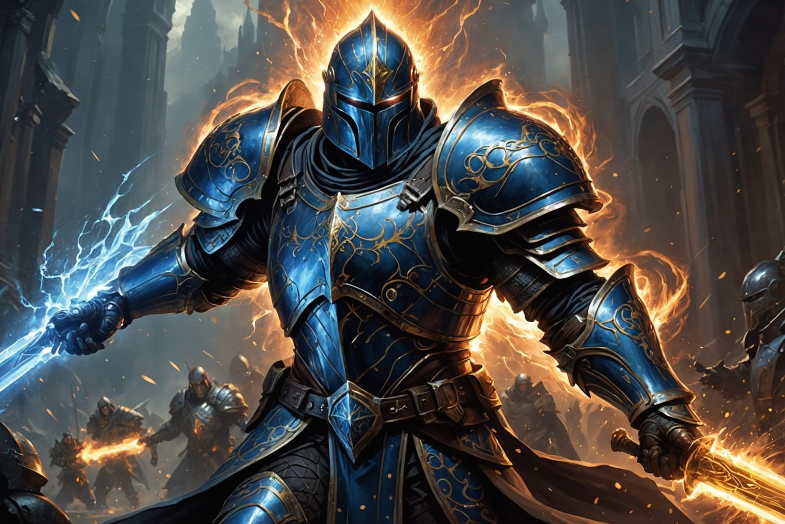 Stormlight Knight in Cosmic Splash Art