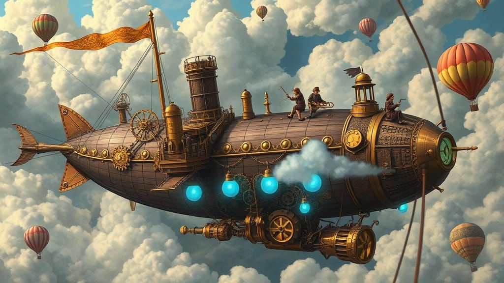 steampunk airship