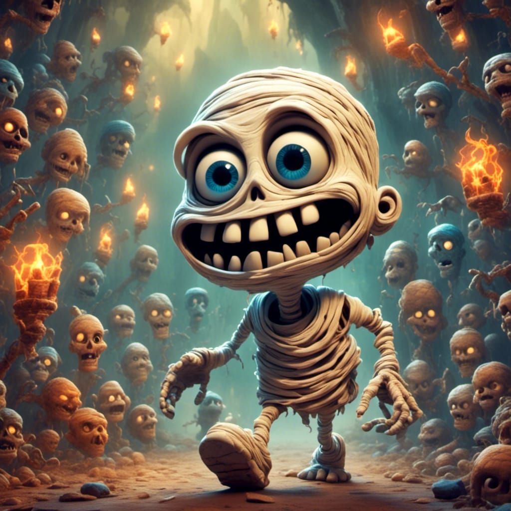 Wally the comical mummy