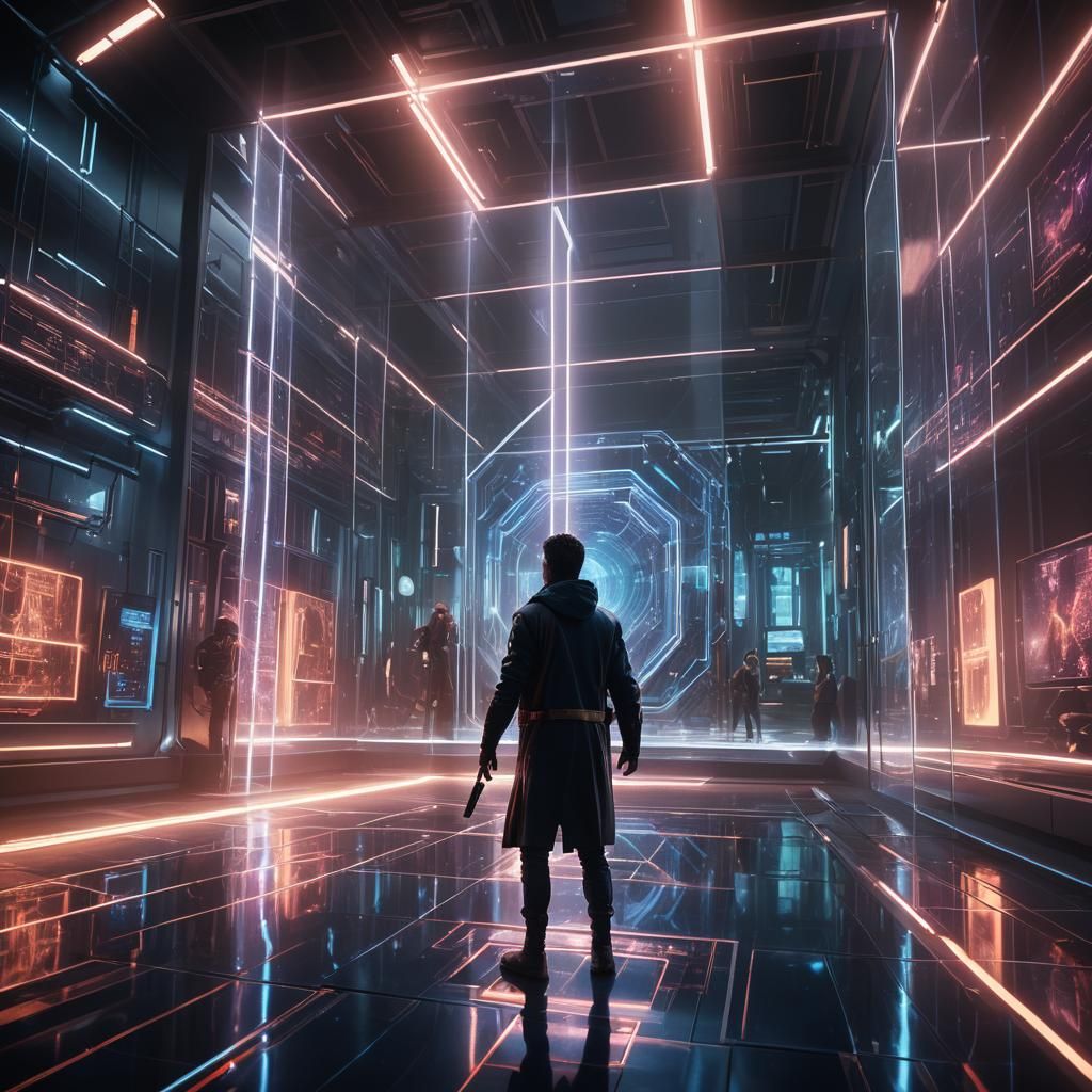 Cinematic Matte Painting: Protagonist and the Nexus Key