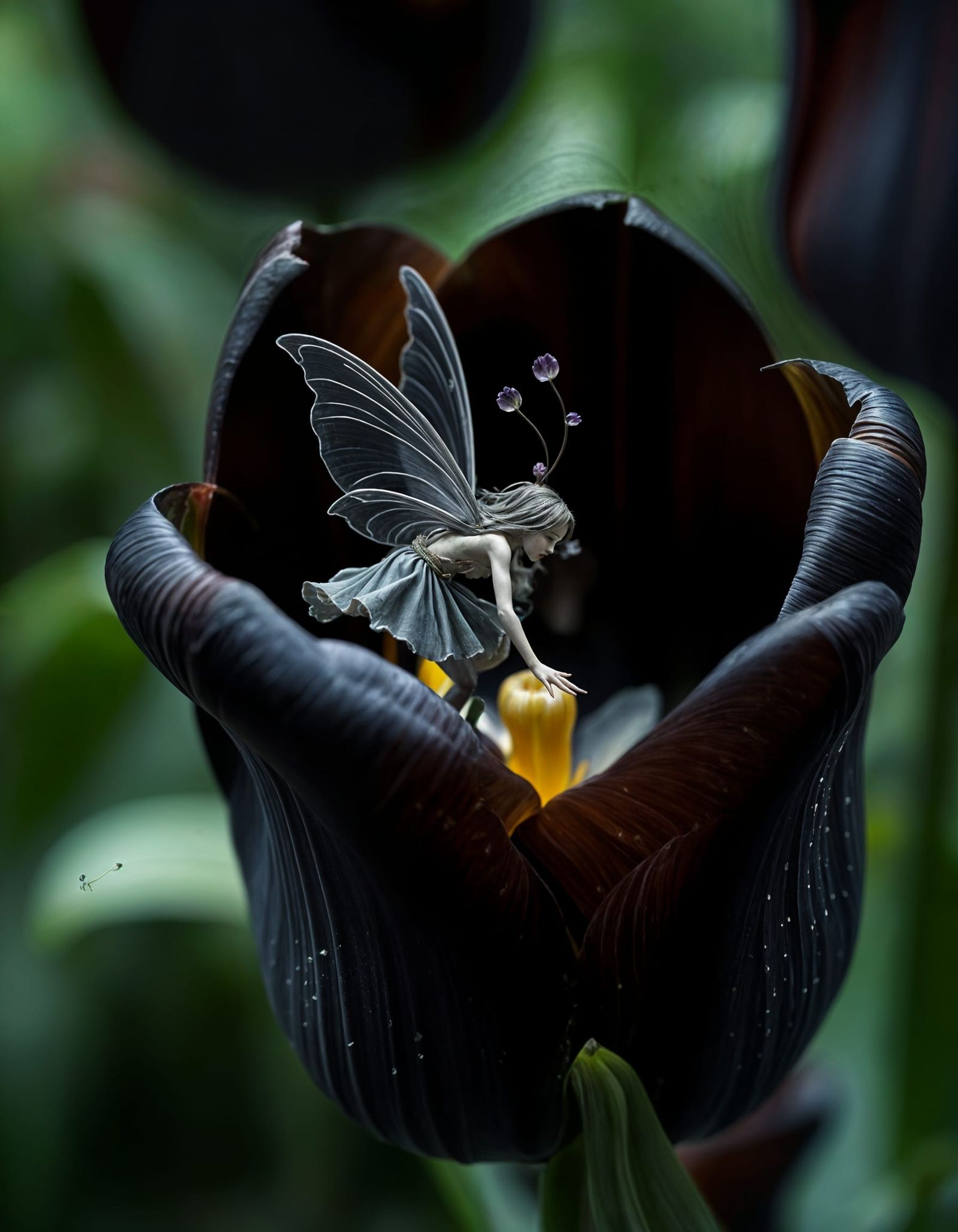 Creepypasta Fairy Dances on Black Tulip