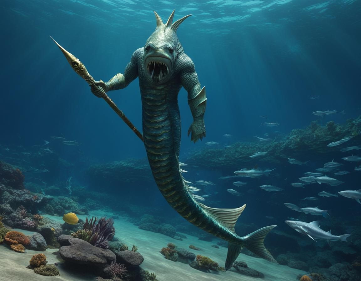 Adaro: Merman with Spear