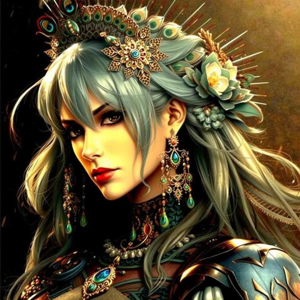 Majestic Peacock Displaying Colorful Plumage