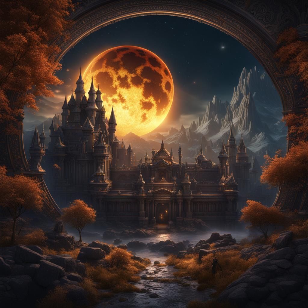 Total Eclipse in Detailed Matte Painting