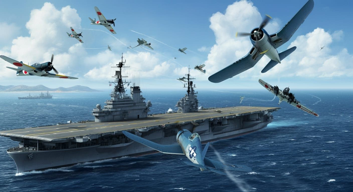 WWII Corsair and Zero Fighters Dogfight Realism