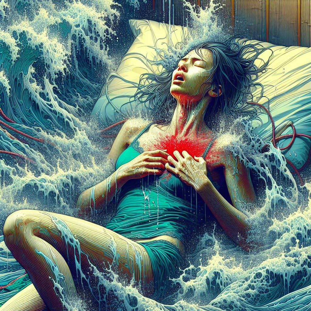 Nightmare Awakening: Art Nouveau Concept Art in 8K