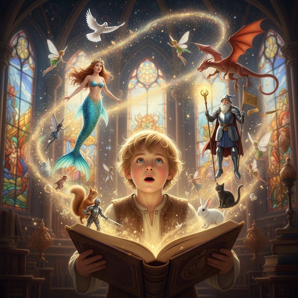 Boy's Wonder: Fantastical Creatures Emerge From Storybook