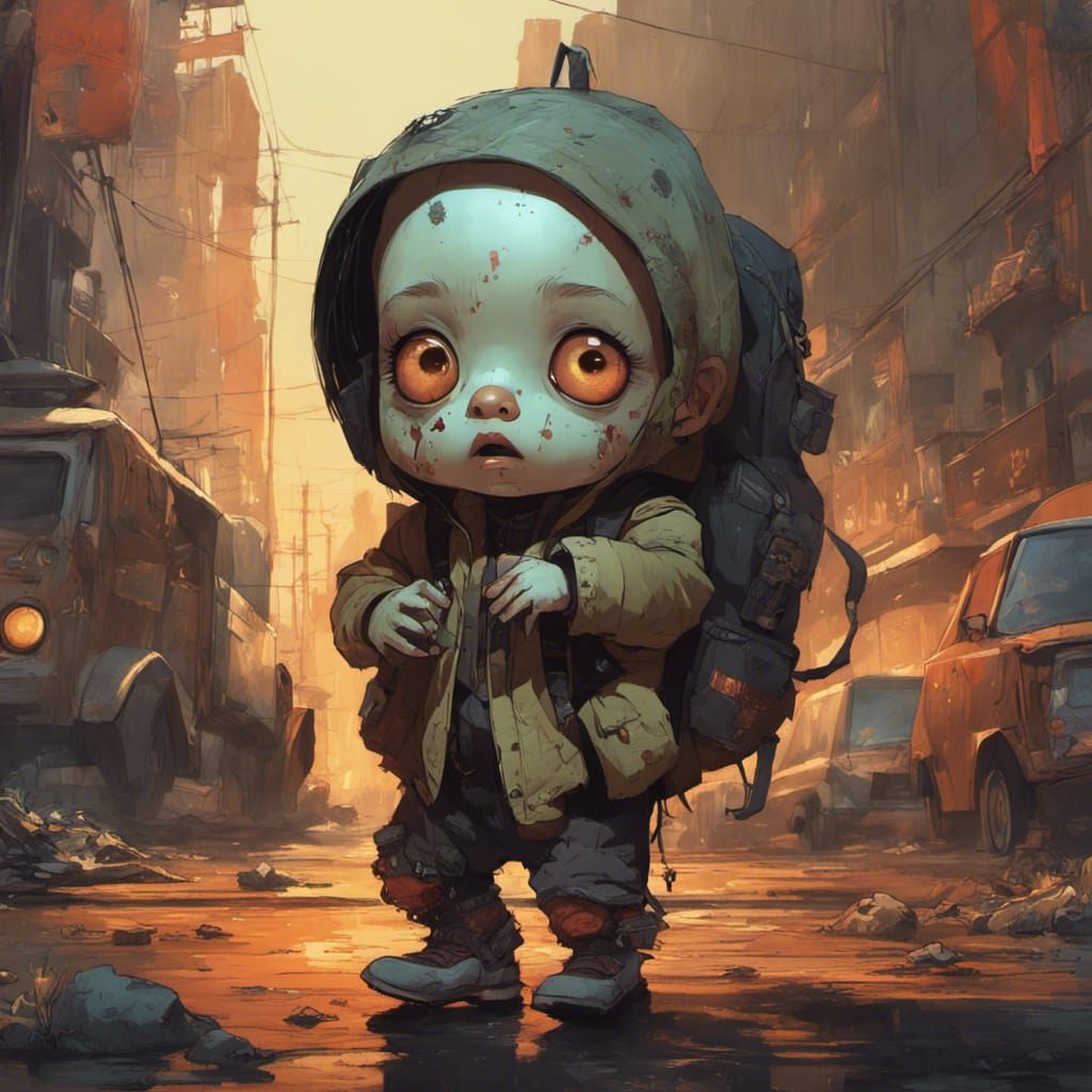 Adorable Chibi Zombie's First Day of School