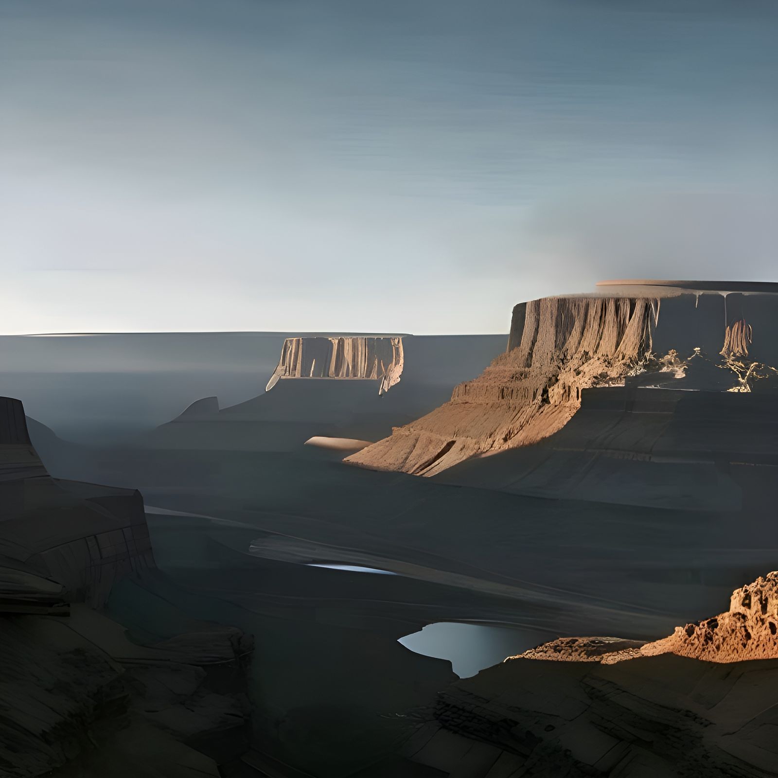 Westworld Mesa Hub: Brutalist Architecture on Mountain Top