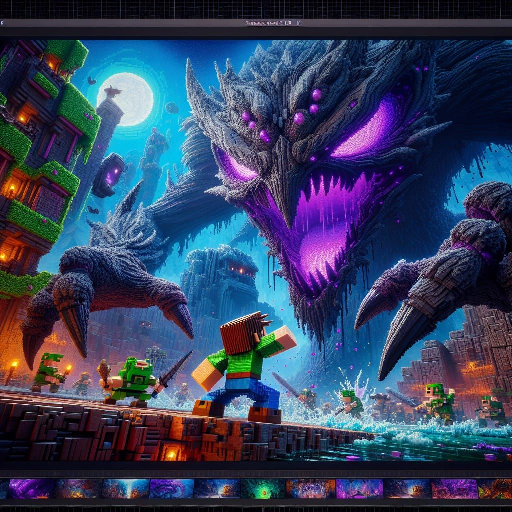 Epic Minecraft Battle: Steve vs. Ender Dragon