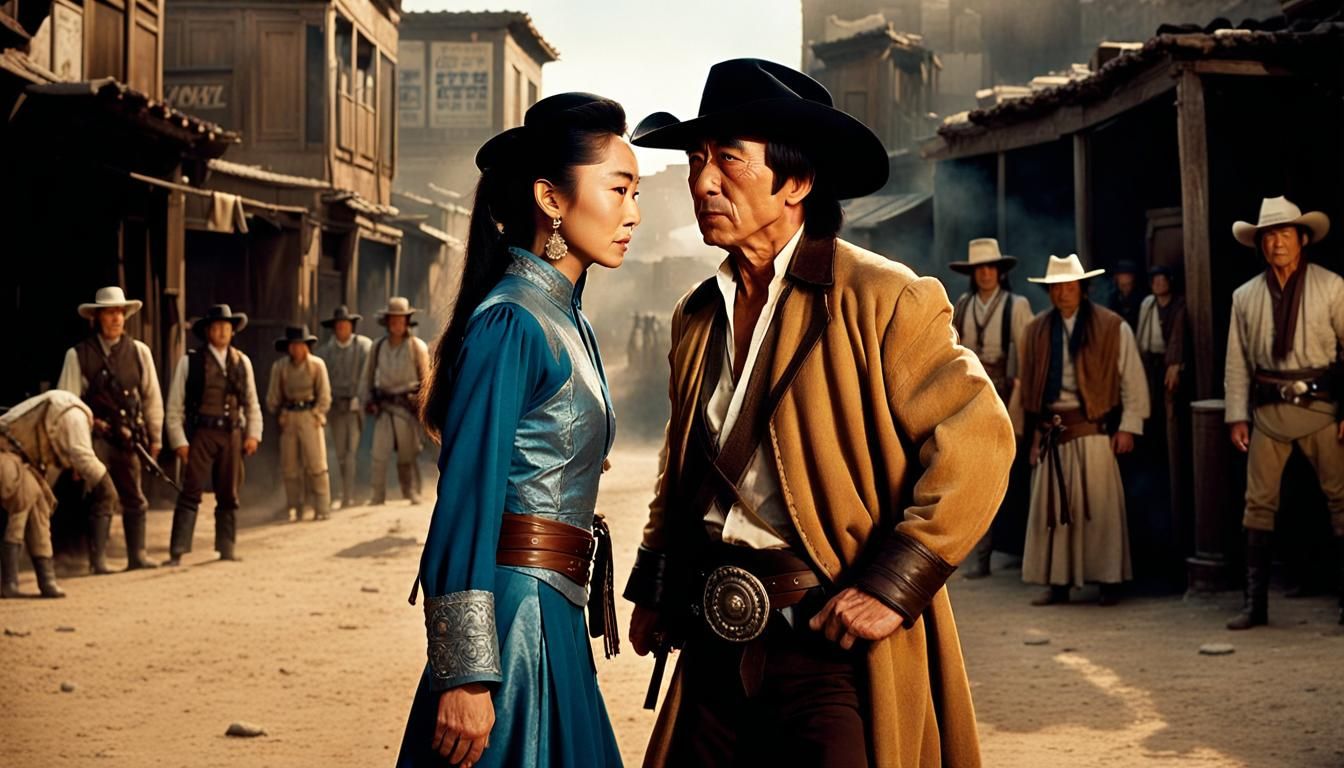 Michelle Yeoh and Jackie Chan in Western Movie