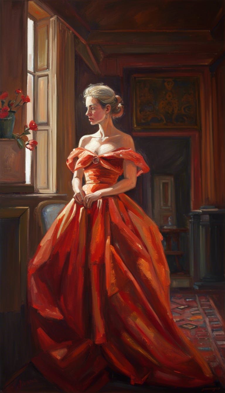 Duchesse dans le salon