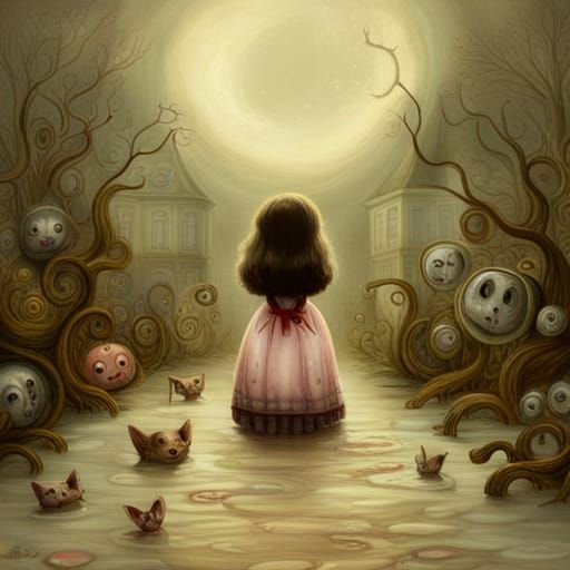 Ornate Dark Fantasy Feline Masterpiece in 8K