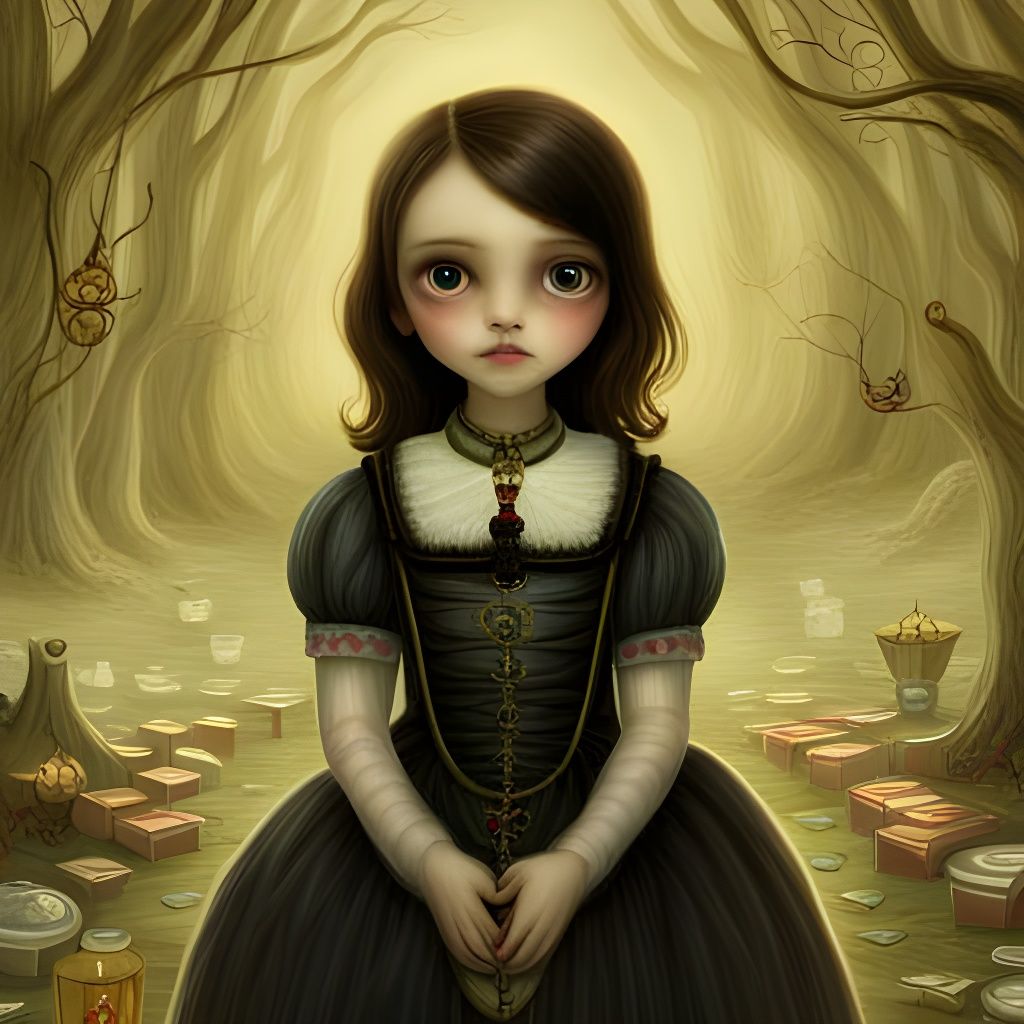 Ornate Dark Fantasy Dog in 8k Detail