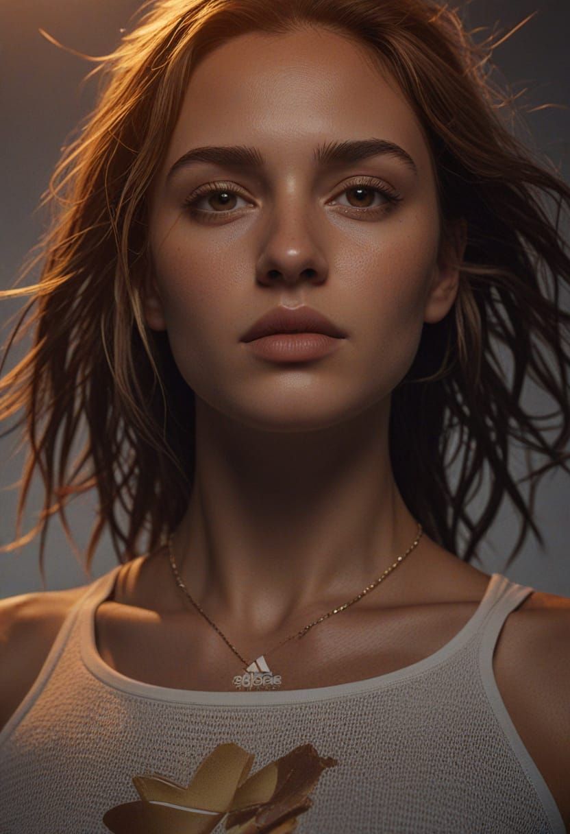 Ethereal Superhero Portrait in Hyper-Realistic Digital Art