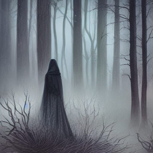 Ethereal Enshroud in a Gothic Twilight Realm