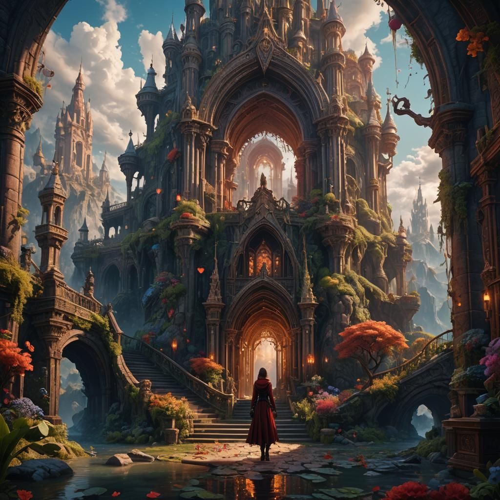 Fantastical Detailed Matte Painting in 8K Resolution