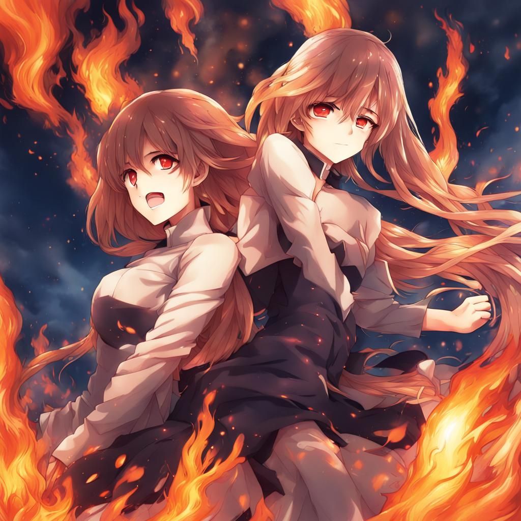 Anime Key Visual: Through the Fire and Flames