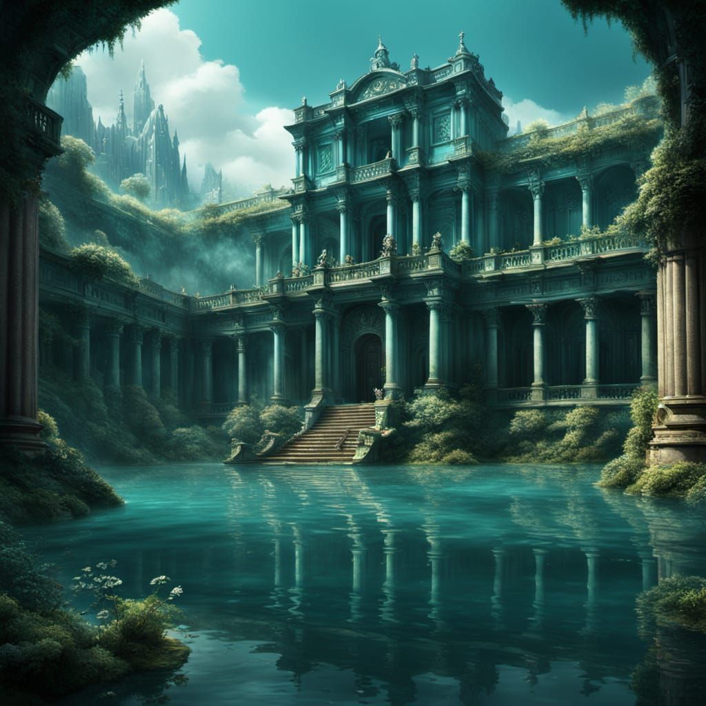 Epic Aqua Regia Digital Matte Painting