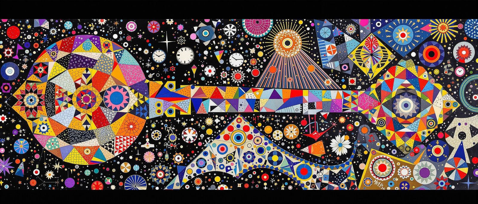 Vibrant Kaleidoscope of a Kandinsky-Klimt Fantasy Realm