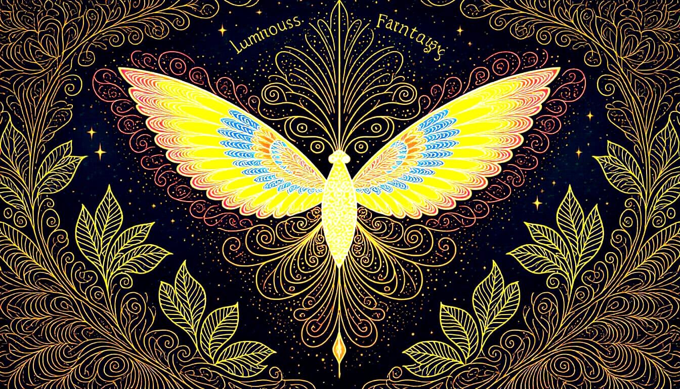 Luminous Embroidered Fantasy Art, Ornate and Ethereal