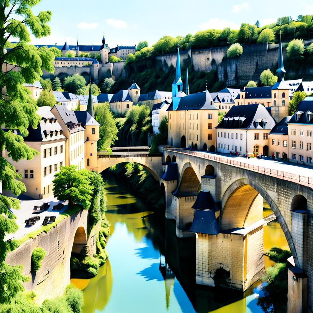 Luxembourg in Anime Style