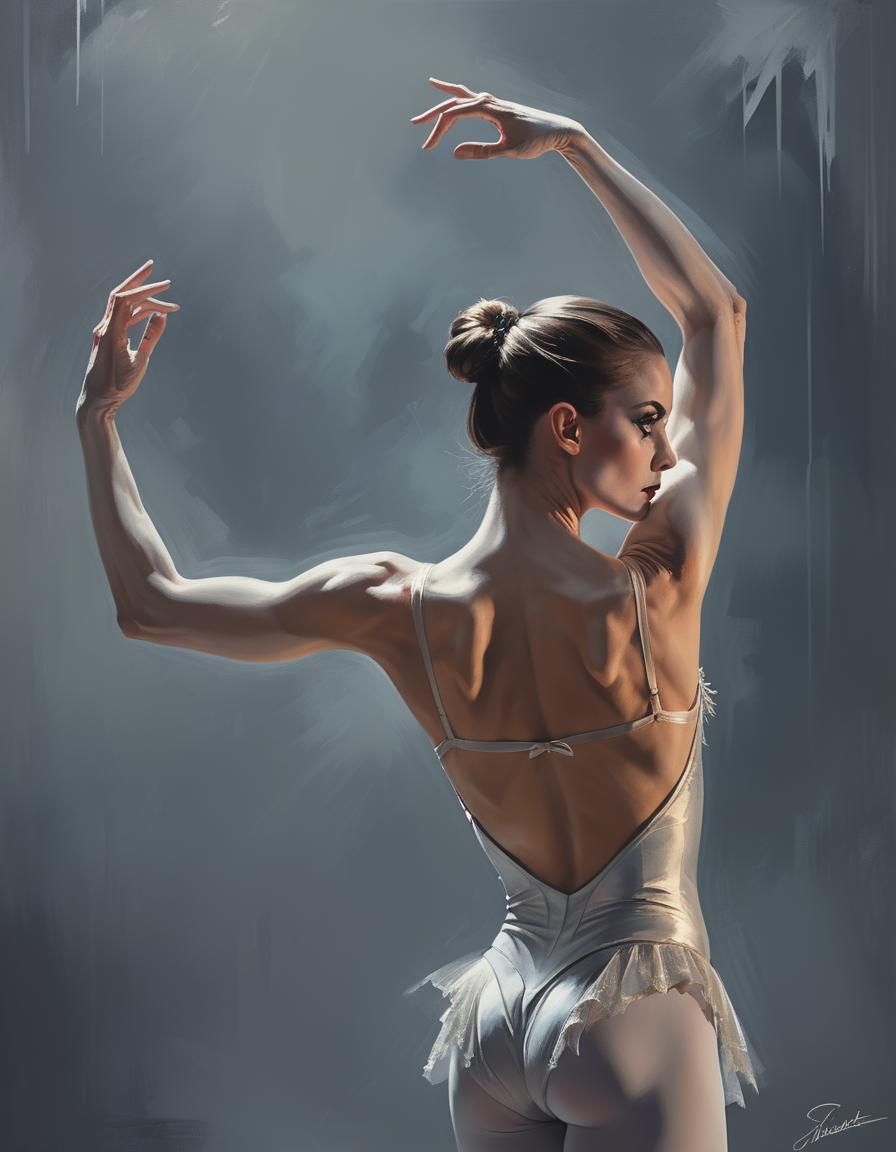 Sinister Ballet Dancer by Greg Rutkowski