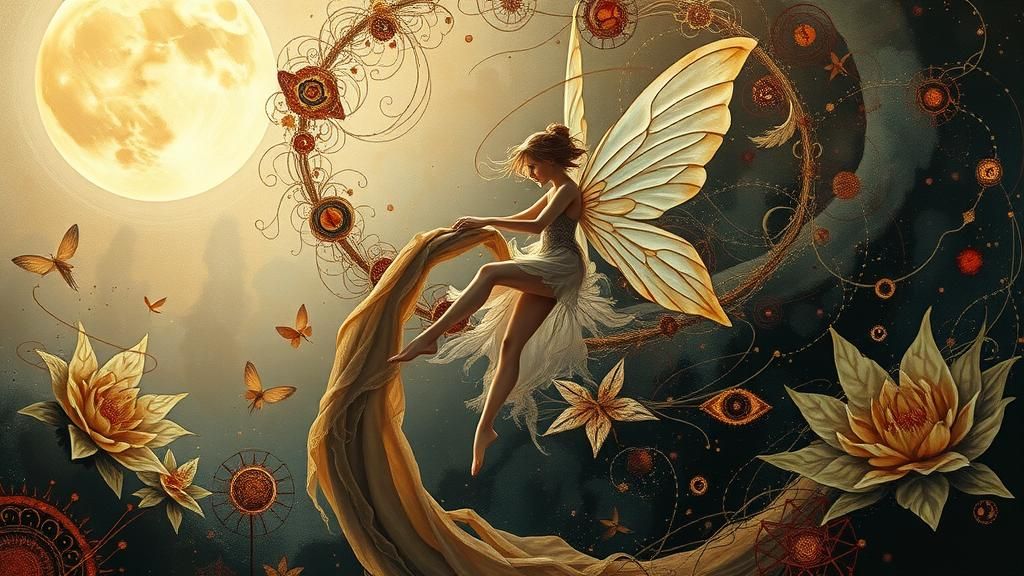 Ethereal Fairy in Surreal Sylvan Dreamscape