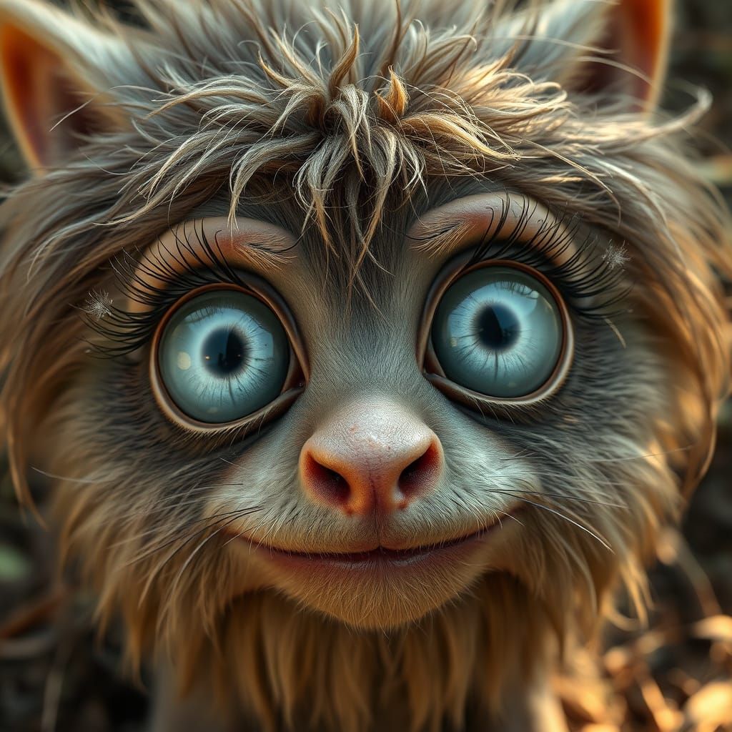 Whimsical Forest Sprite Captured in Ethereal Detail