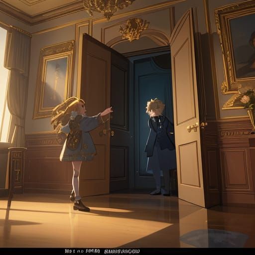 Majestic Lion Emerges from Ancient Wardrobe in Warm, Golden ...