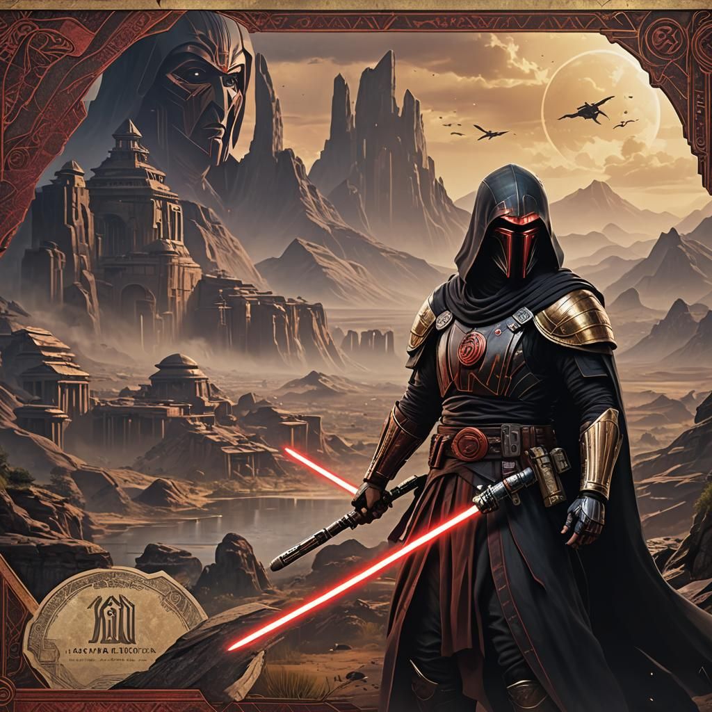 Darth Revan and Bastila Shan Art Banknote
