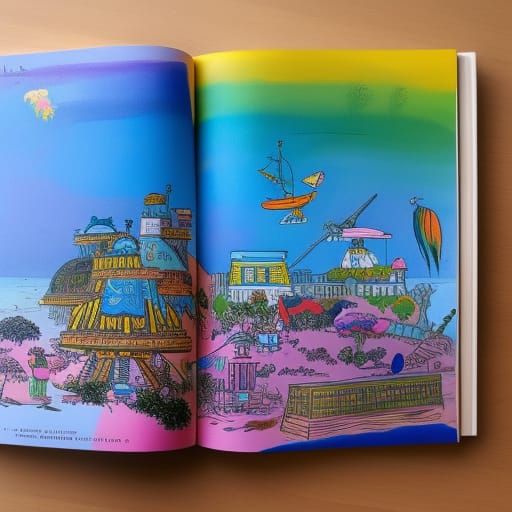 Treasure Island in Quentin Blake Sketch Style