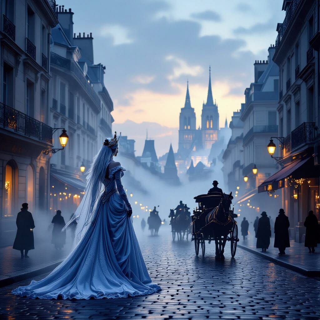 Goddess of Ice and Fire in 1700s Parisian Mist