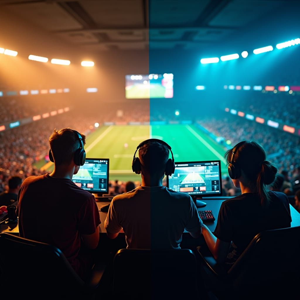 Traditional Sports Meet Esports: A Cinematic Contrast