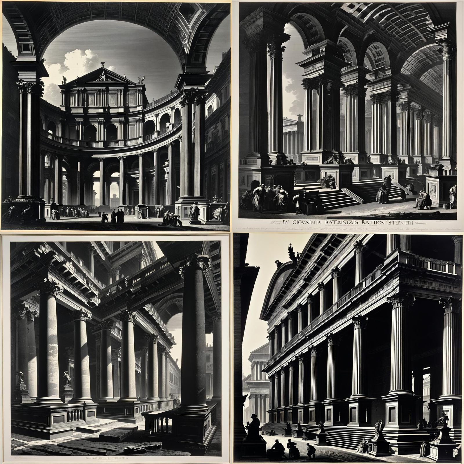 Architectural Etching in the Style of Piranesi