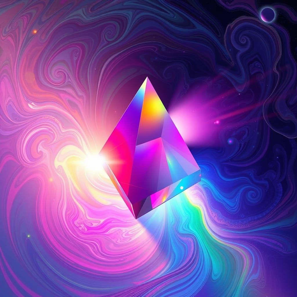 Light through a prism