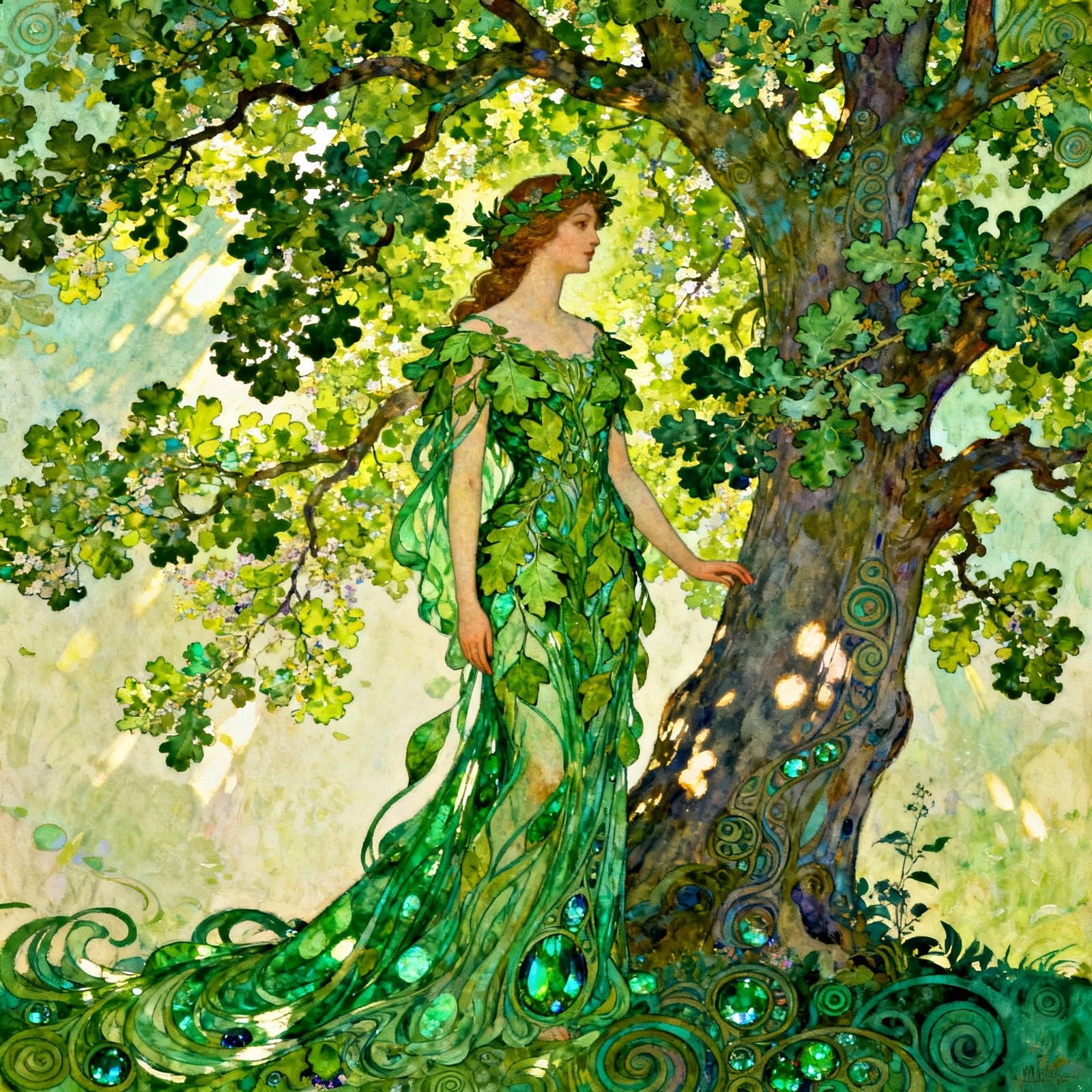 Art Nouveau Dryad 2